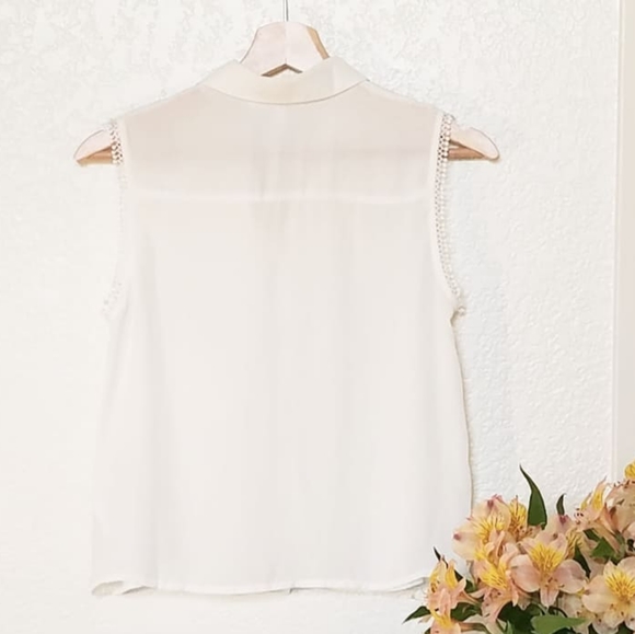 Ivory Button-Down Blouse - Picture 5 of 5